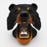 Polyresin Black Bear Head Stapler