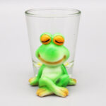 Polyresin Frog Shot Glass
