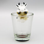 Polyresin Dairy Cow Shot Glass
