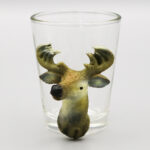 Polyresin Moose Shot Glass