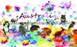 Australia Animals Watercolor Design