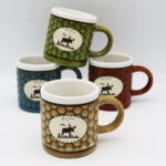 Moose Design Honeycomb Mini Mug