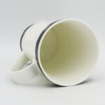 High Quality Fine Bone China White 14oz Taper Mug (Eagle Design)