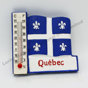 Polyresin Quebec Thermometer Magnet (Customer Design)