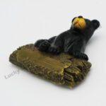Polyresin Sit Black Bear Magnet