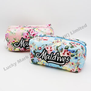 Flowers Cotton Cosmetic Bag (Customer Design)