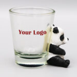 Polyresin Panda Shot Glass