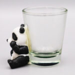 Polyresin Panda Shot Glass