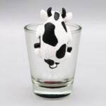 Polyresin Dairy Cow Shot Glass